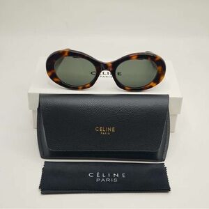Celine Tortoise Shell Oval Sunglasses